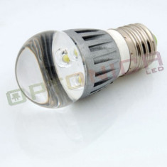 Lampa LED E27 - 3 x 1W 220V - lumina alba calda foto