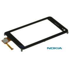 Geam fata touchscreen pentru carcasa digitizer touch screen Nokia N8 N8-00 Originala Original foto