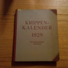 KRIPPEN - KALENDER Fur das Jahr 1929 - 72 Jahrgang - Wien, 382 p.; lb. germana