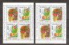 SD Romania 2006 LP1718c- EUROPA 2006, 2 val. in bloc de 4 timbre, pereche de blocuri diferite, MNH