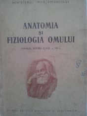 Anatomia si fiziologia omului/manual cls.VIII-a/1954 foto