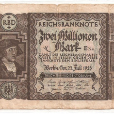 GERMANIA Reichsbanknote 2000000 MARCI 1923 Uzata
