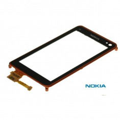 Geam fata touchscreen pentru carcasa digitizer touch screen Nokia N8 N8-00 Originala Original foto