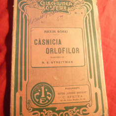 Maxim Gorki - Casnicia Orlofilor - Ed. cca. 1910 Colectiunea C.Sfetea