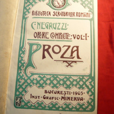 C. Negruzzi - Opere Complete -Proza - vol. I -Ed. Minerva 1905