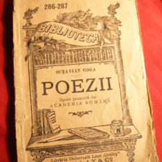 Octavian Goga - Poezii - BPT 286-287 ,Ed. 1910 Ed. Universala Alcalay