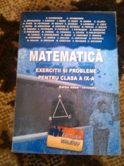 Culegere matematica clasa IX foto