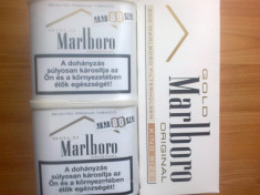 Pachet 2xMarlboro gold 40g + cartus 200 tuburi marlboro gold (Livrare numai la statiile de metrou M2 P-ta Unirii, Universitatii-----Pipera) foto