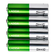 acumulatori (baterii) Ladda R6 AA 2000mAh de la Ikea foto