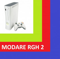 CONSOLA XBOX 360 JASPER +HDD 120 GB -MODAT RGH COMPATIBIL CU TOATE JOCURILE APARUTE !!! foto