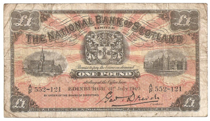 SCOTIA NATIONAL BANK OF SCOTLAND LIMITED 1 POUND LIRA 1940 U