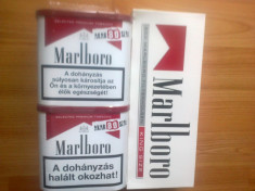 Pachet 2xMarlboro red 40g + cartus 200 tuburi marlboro red (Livrare numai la statiile de metrou M2 P-ta Unirii, Universitatii-----Pipera) foto