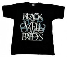 Tricou Black Veil Brides - logo albastru foto