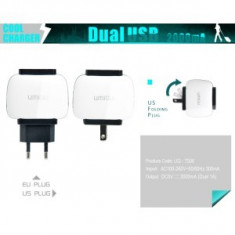 Incarcator Retea Dual USB UMIQU T506 , MicroUSB foto