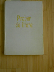 PROBAR DE LITERE--ALBUM DE LITERE SI CIFRE PENTRU TIPOGRAFII (si arhitecti) foto