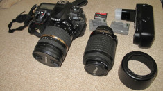 vand kit foto , DSLR Nikon D200, obiective: Tamron+Nikon, + Grip + 2 batt foto