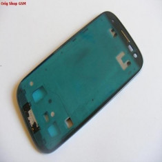 Rama LCD fata Samsung I9300 Galaxy S3 blue Original foto
