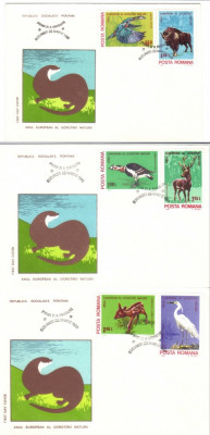 ROMANIA 1980, FDC, Fauna foto