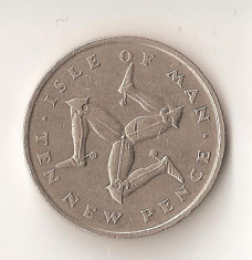Moneda 10 pence 1975 - Man foto