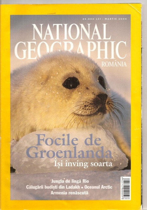 (C5448) FOCILE DE GROENLANDA ISI INVING SOARTA, NATIONAL GEOGRAFIC