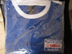 Tricou T-Shirt cu logo YAMAHA MOTO GP / ALBASTRU CU ALB / NOI SIGILATE / foto