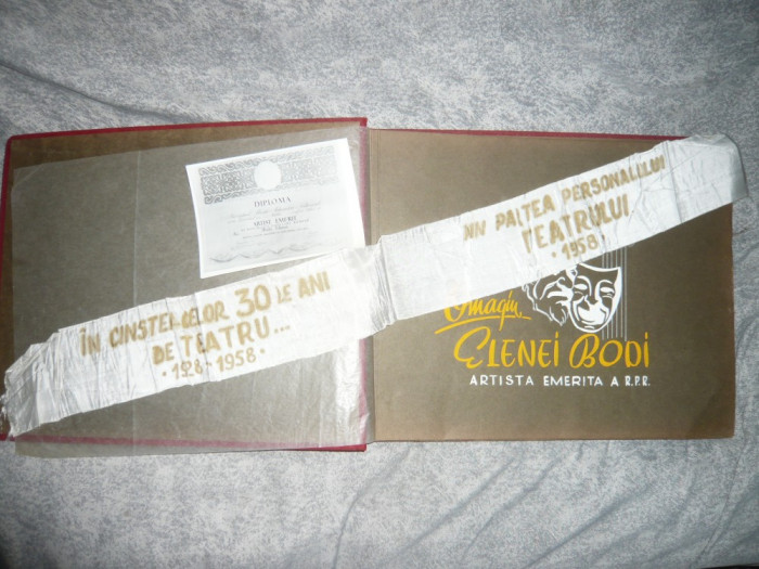 Album omagial -30 Ani Activitate Artistica - Elena Bodi -Teatrul Stat Arad 1958