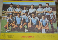 FOTO ECHIPA NATIONALA DE FOTBAL URUGUAY - Campionatul Mondial ITALIA &amp;#039;90 foto