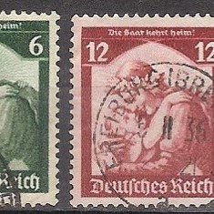 Germania, recensamantul regiunii Saar, 1935, seria stampilata