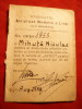 Legitimatie Sindicatul Artistilor Dramatici si Lirici din Romania ,incepand din 1938 -pt. Niculae Mihuta, Documente