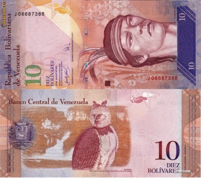 VENEZUELA 10 bolivares 2007 UNC!!! foto