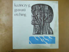 Catalog expozitie gravura Kazinczy Gabriel Timisoara 1977 foto