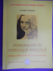 FUNDAMENTE IN PSIHOLOGIA MEDICALA Florin Tudose foto