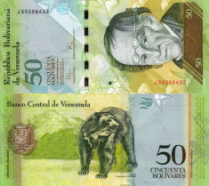 VENEZUELA 50 bolivares 2009 UNC!!! foto