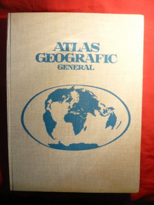 Atlas Geografic General - Ed. 1974 ,cartonat ,format mare foto