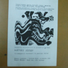 Catalog expozitie Matyas Jozsef pictura grafica Miercurea Ciuc 1991