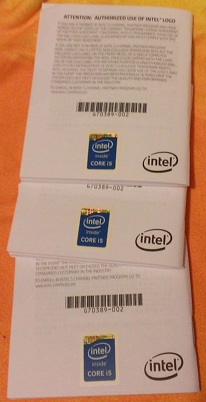 Sticker - autocolant - Intel inside core i5 (generatia Haswell ...