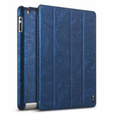 Husa Usams Forever Young Ipad 2,3,4 Leather Albastra foto