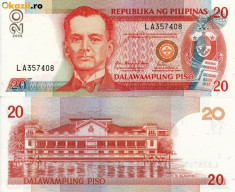 FILIPINE 20 piso 2009 UNC!!! foto