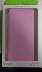 Carcasa (husa) tip coperta HTC ONE M8 roz foto
