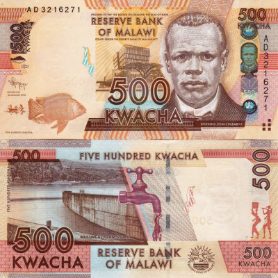 MALAWI 500 kwacha 2012 UNC!!! foto