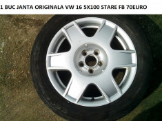 1BUC JANTA ORIGINALA VW 16 5X100 foto