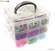 Kit Loom Bands -Bratari silicon 3500 elastice foto