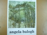 Pliant expozitie Angela Balogh gravura desen tapiserie Bucuresti Orizont 1989