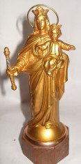 Statuie Fecioara Maria cu Pruncul h-16cm foto