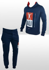 Trening - Nike - Ali Edition - Din Bumbac - Bleumarin - Pantaloni Conici - Masuri S M L XL XXL B171 foto