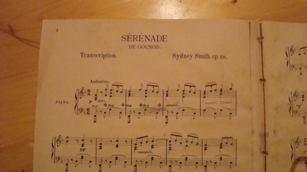 Partitura muzicala, Sydney Smith, serenade de Gounod, pian la doua maini |  arhiva Okazii.ro