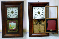 Ceas cu pendul american Waterbury Clock Company foto