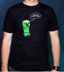 Tricou Minecraft Creepers Gonna Creep foto