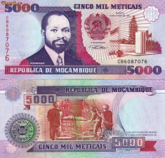 MOZAMBIC 5.000 meticais 1991 UNC!!! foto