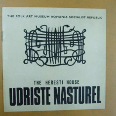 Pliant prezentare casa Udriste Nasturel Heresti The Heresti house folk art museum of Romania